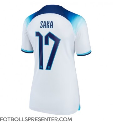 England Bukayo Saka #17 Hemma Matchtröja Dam VM 2022 Kortärmad